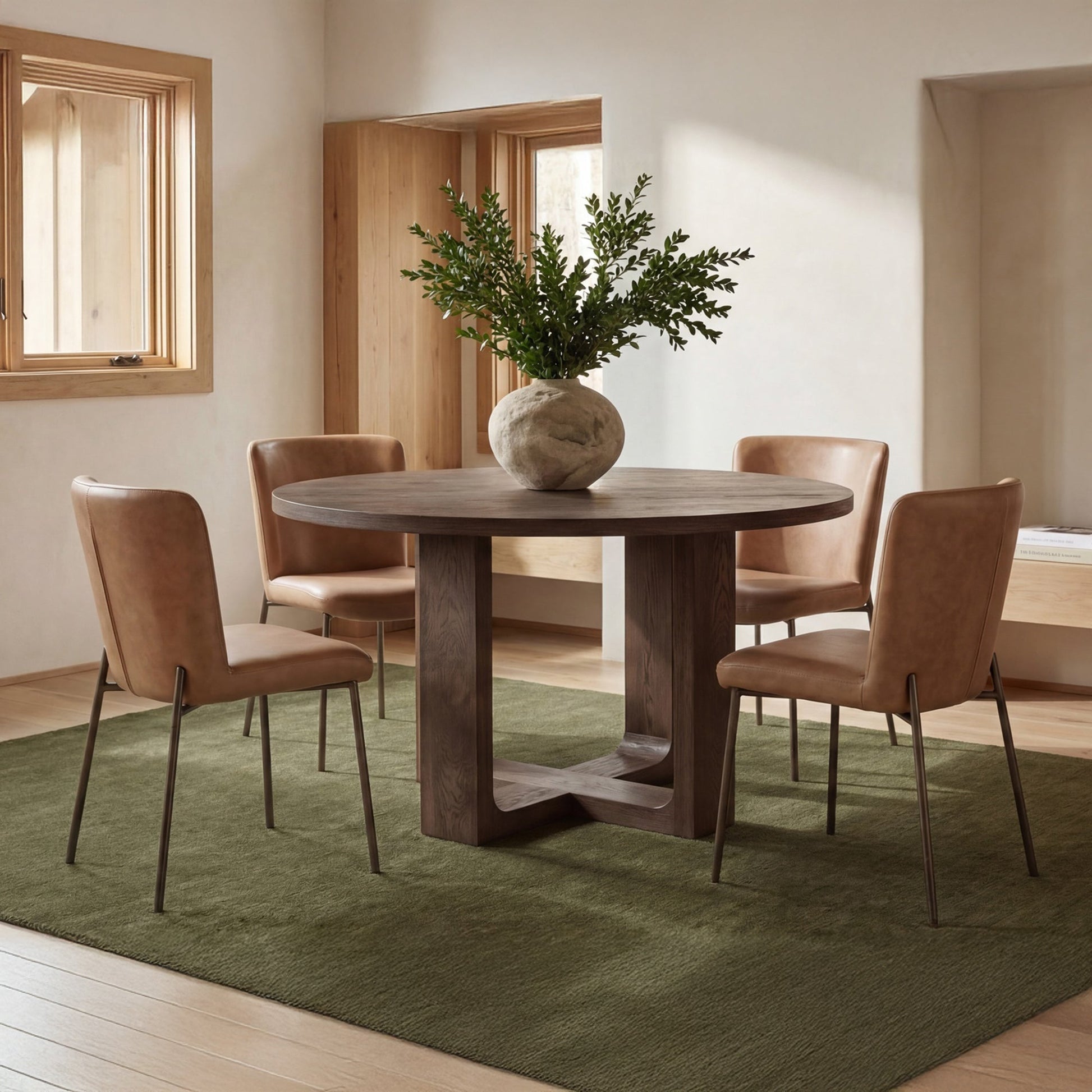 Hayes Dining Table Rustic Moes Home Collection Mhc Tl 1031 20 0 3