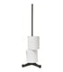 Toilet Paper Holder - Straight Black