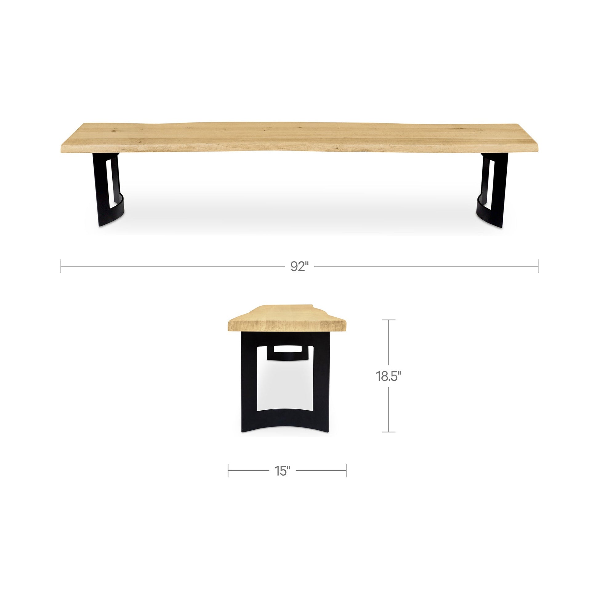 Bent Bench Moes Home Collection Mhc Ve 1038 24 0 4