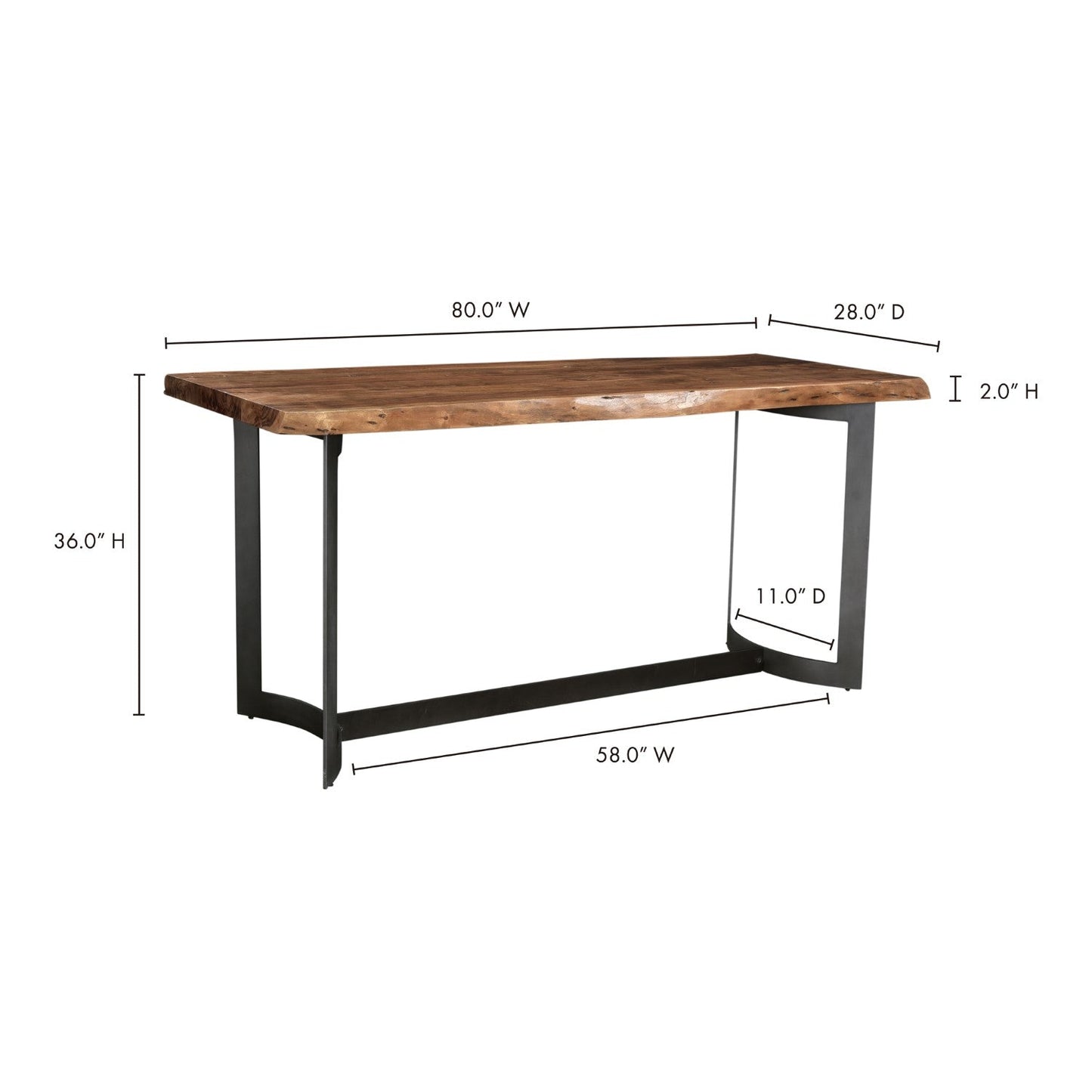 Bent Counter Table Smoked 9