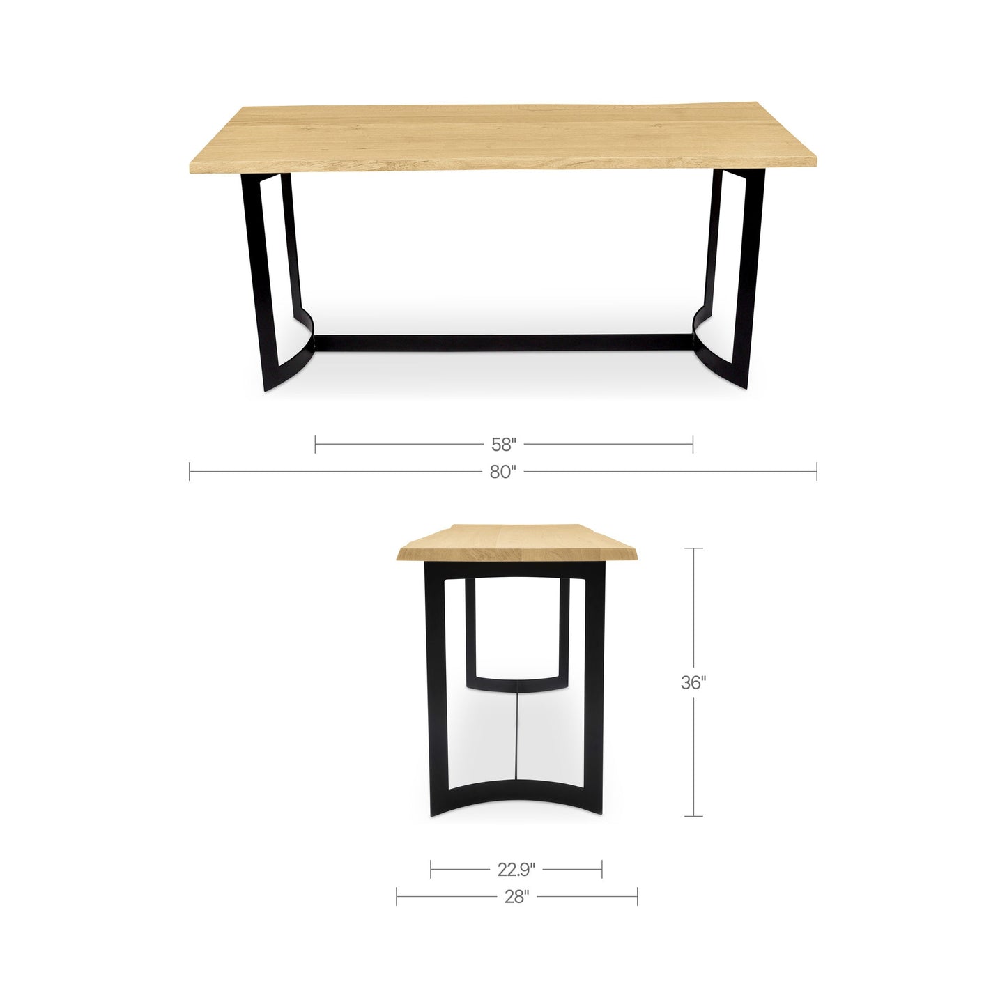 Bent Counter Table Moes Home Collection Mhc Ve 1039 24 0 2