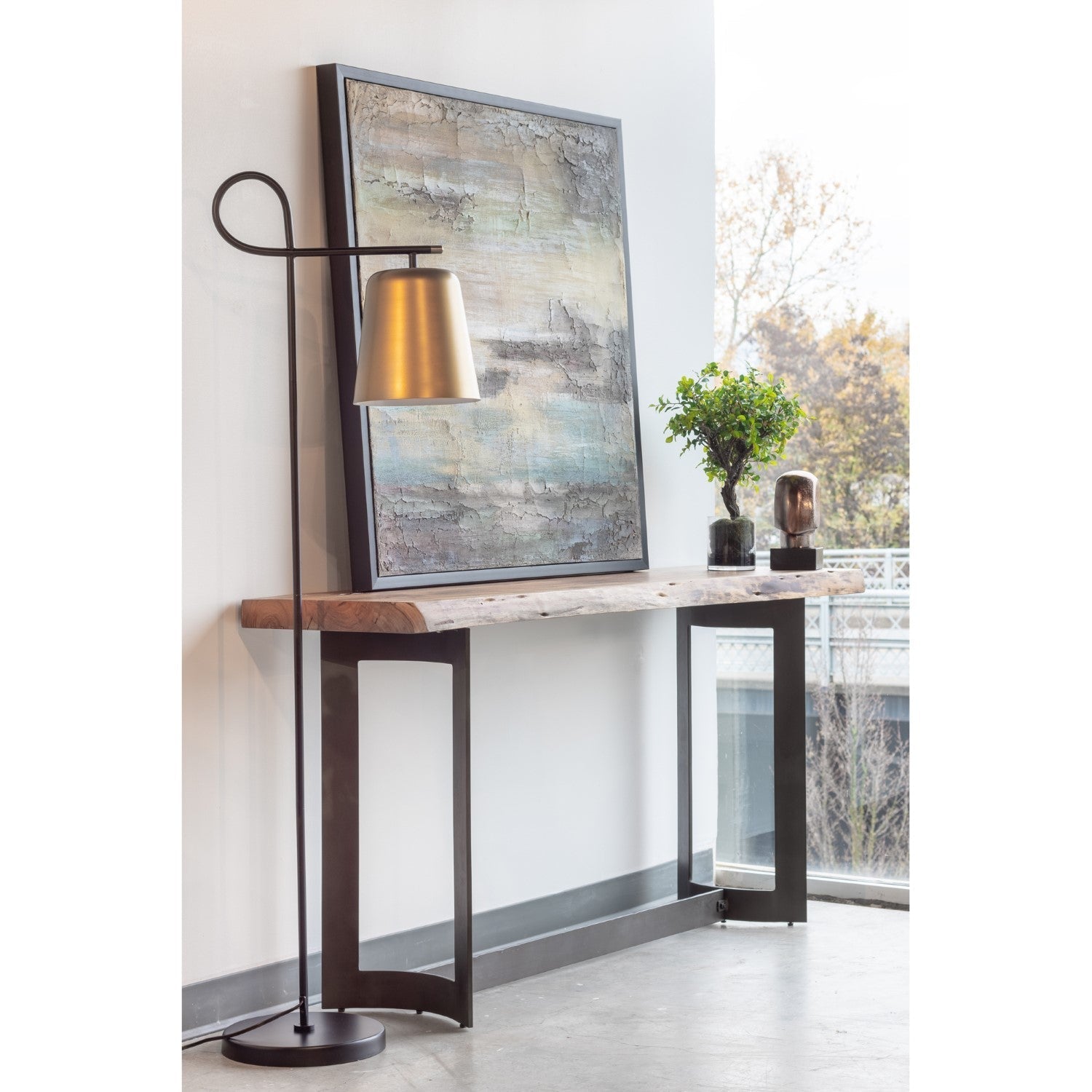Bent Console Table Smoked 7