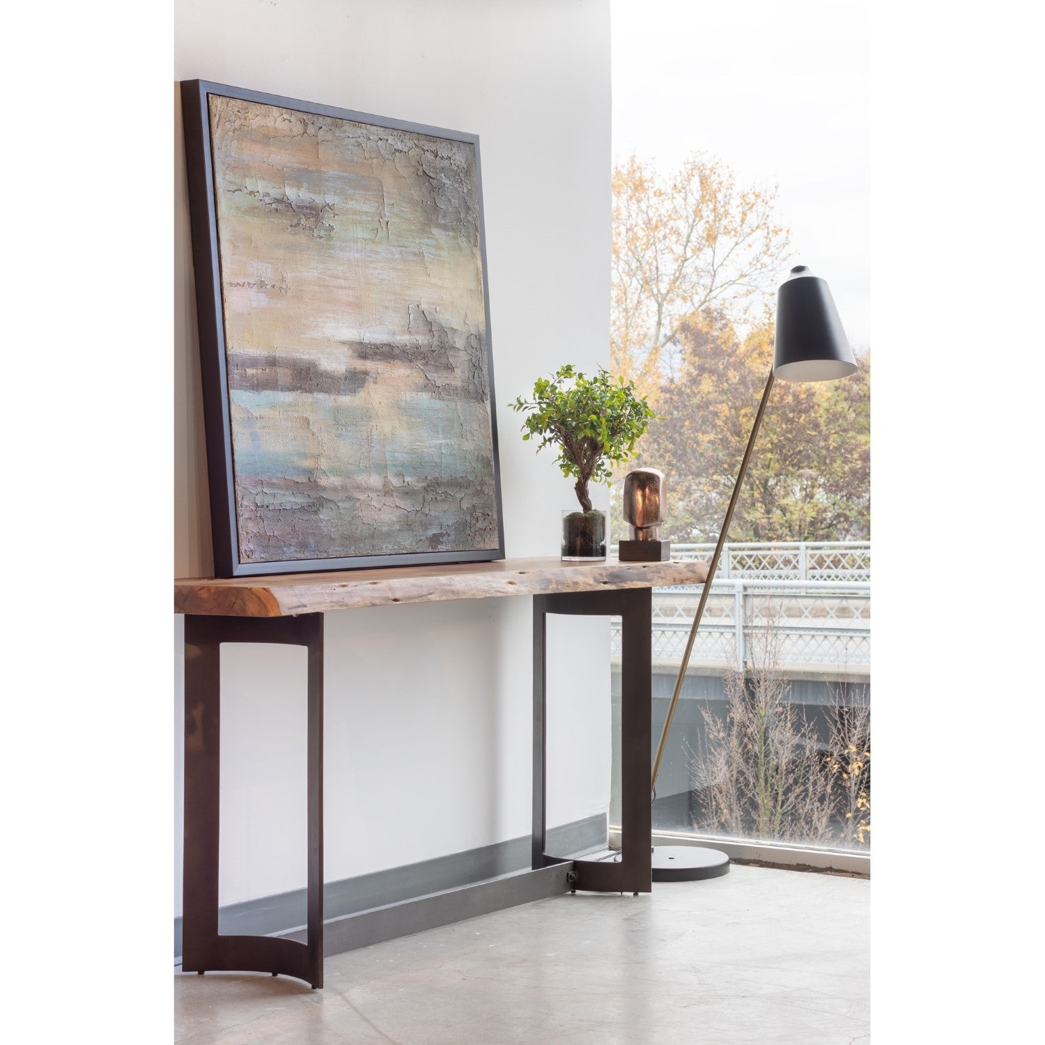 Bent Console Table Smoked 8