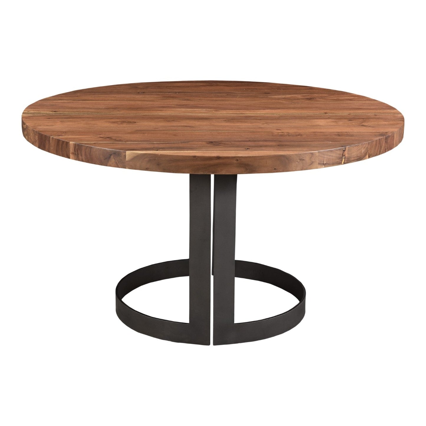 Bent Round Dining Table 54" Smoked 6