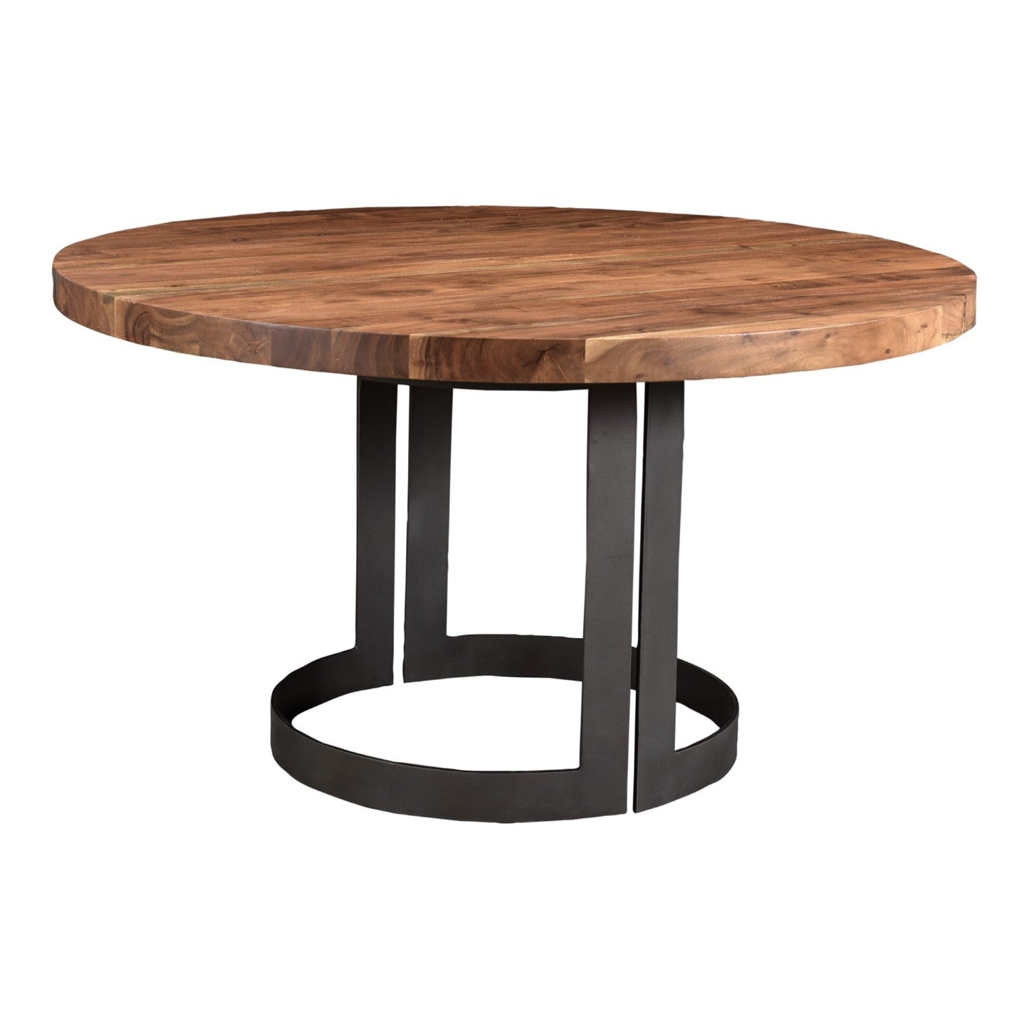 Bent Round Dining Table 54" Smoked 7