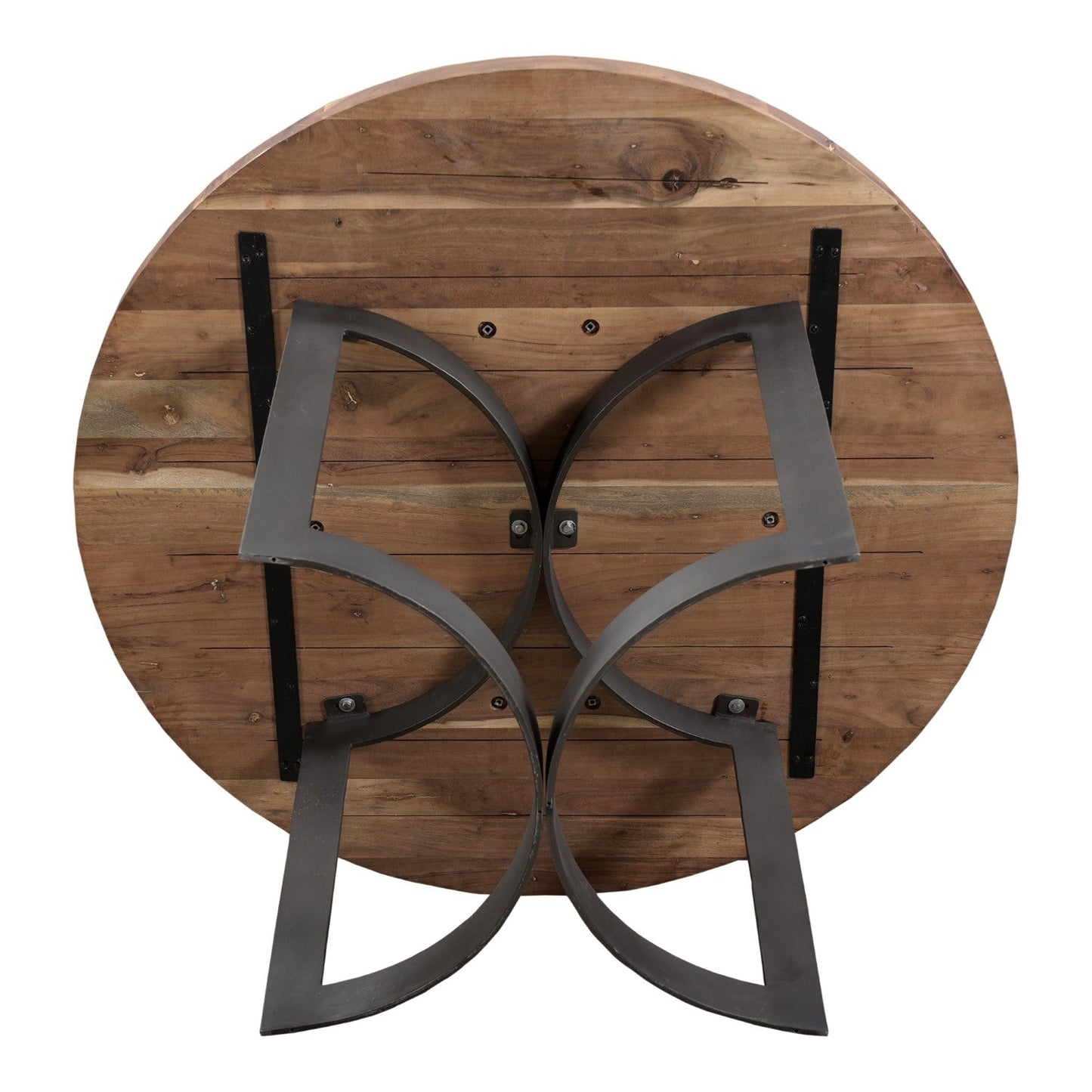Bent Round Dining Table 54" Smoked 9