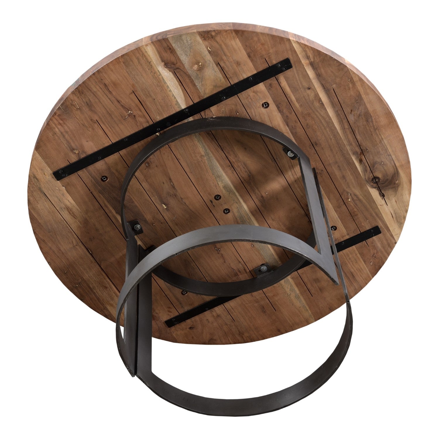 Bent Round Dining Table 54" Smoked 10