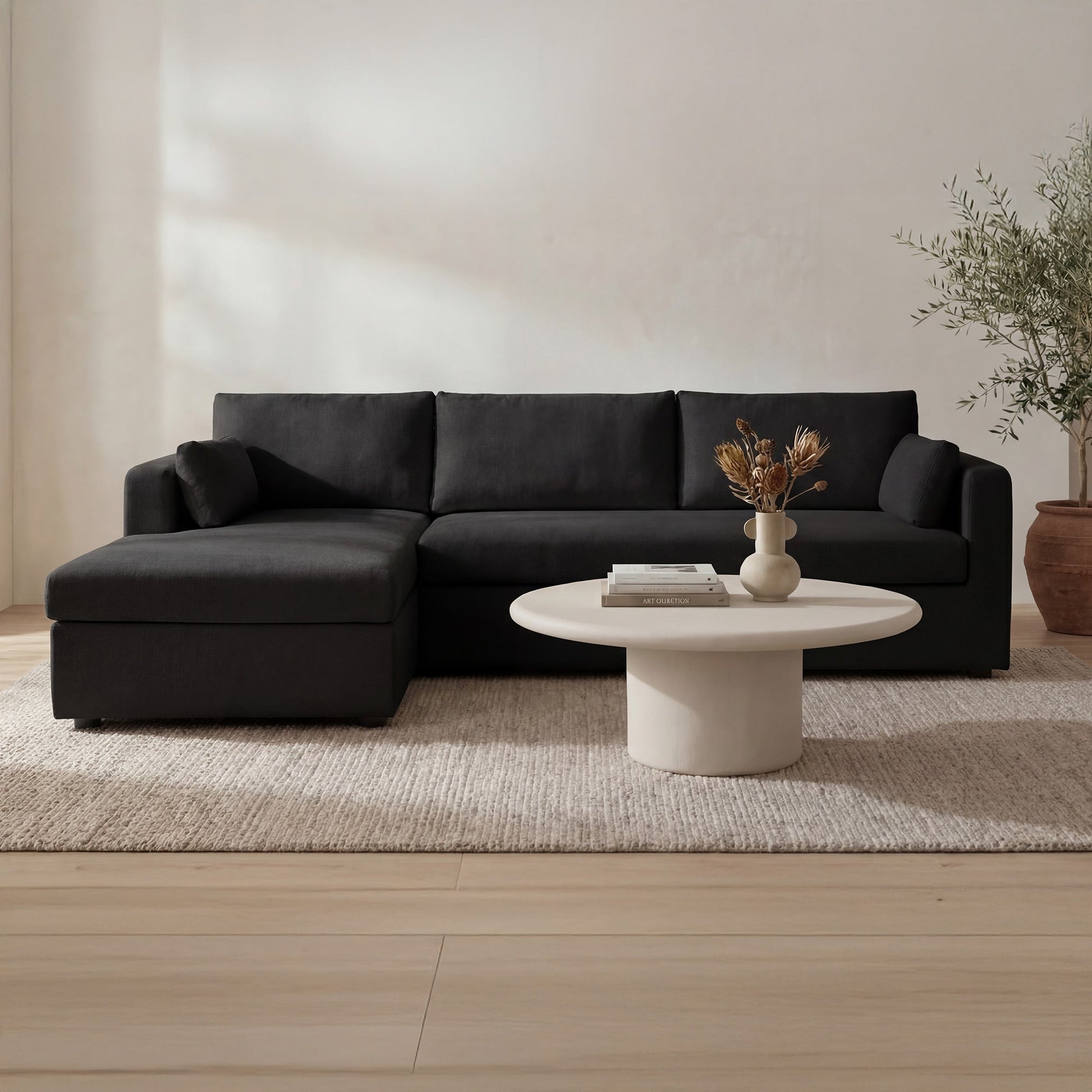 Burrow Sleeper Sectional With Storage Chaise Moes Home Collection Mhc Vv 1007 02 L 0 13