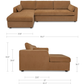 Burrow Sleeper Sectional With Storage Chaise Moes Home Collection Mhc Vv 1007 02 L 0 8
