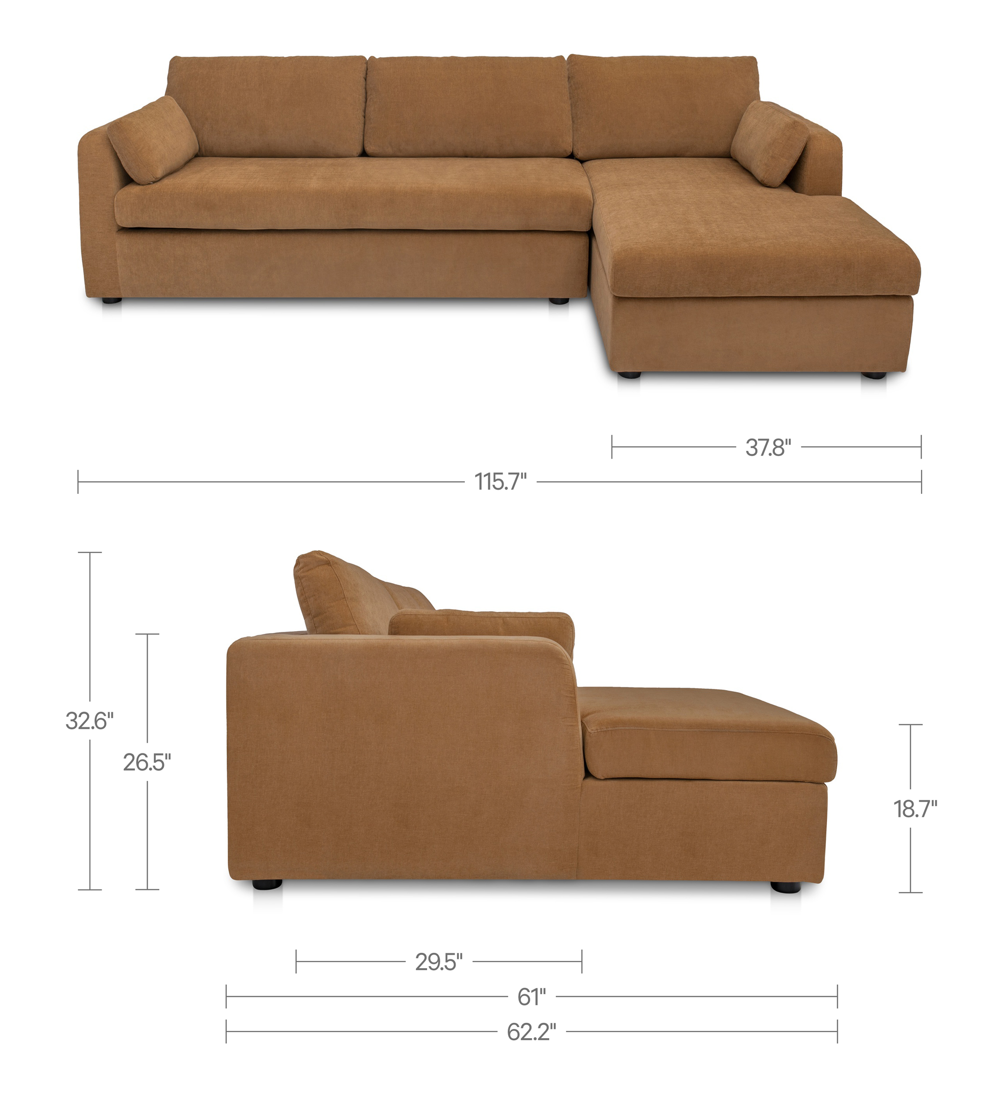 Burrow Sleeper Sectional With Storage Chaise Moes Home Collection Mhc Vv 1007 02 L 0 10