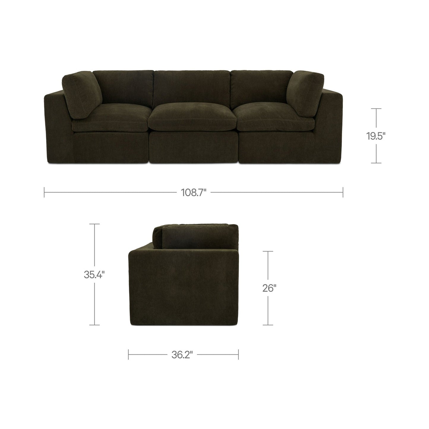 Cates Modular Sofa Moes Home Collection Mhc Vv 1013 27 3