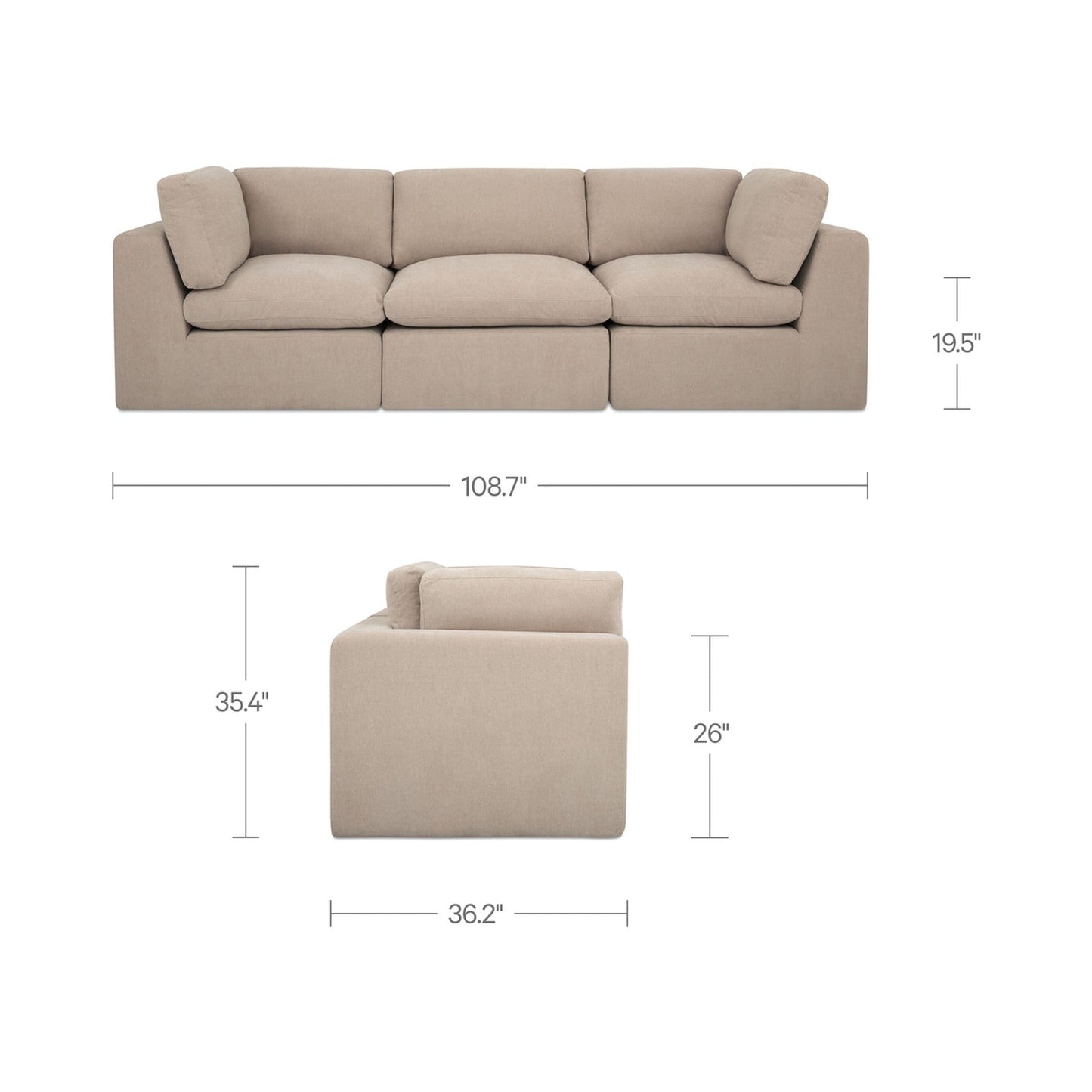 Cates Modular Sofa Moes Home Collection Mhc Vv 1013 27 4
