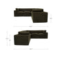Cates Classic L Modular Sectional Moes Home Collection Mhc Vv 1017 27 3