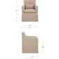 Lydia Outdoor Slipcover Dining Chair Moes Home Collection Mhc Vv 1019 05 4