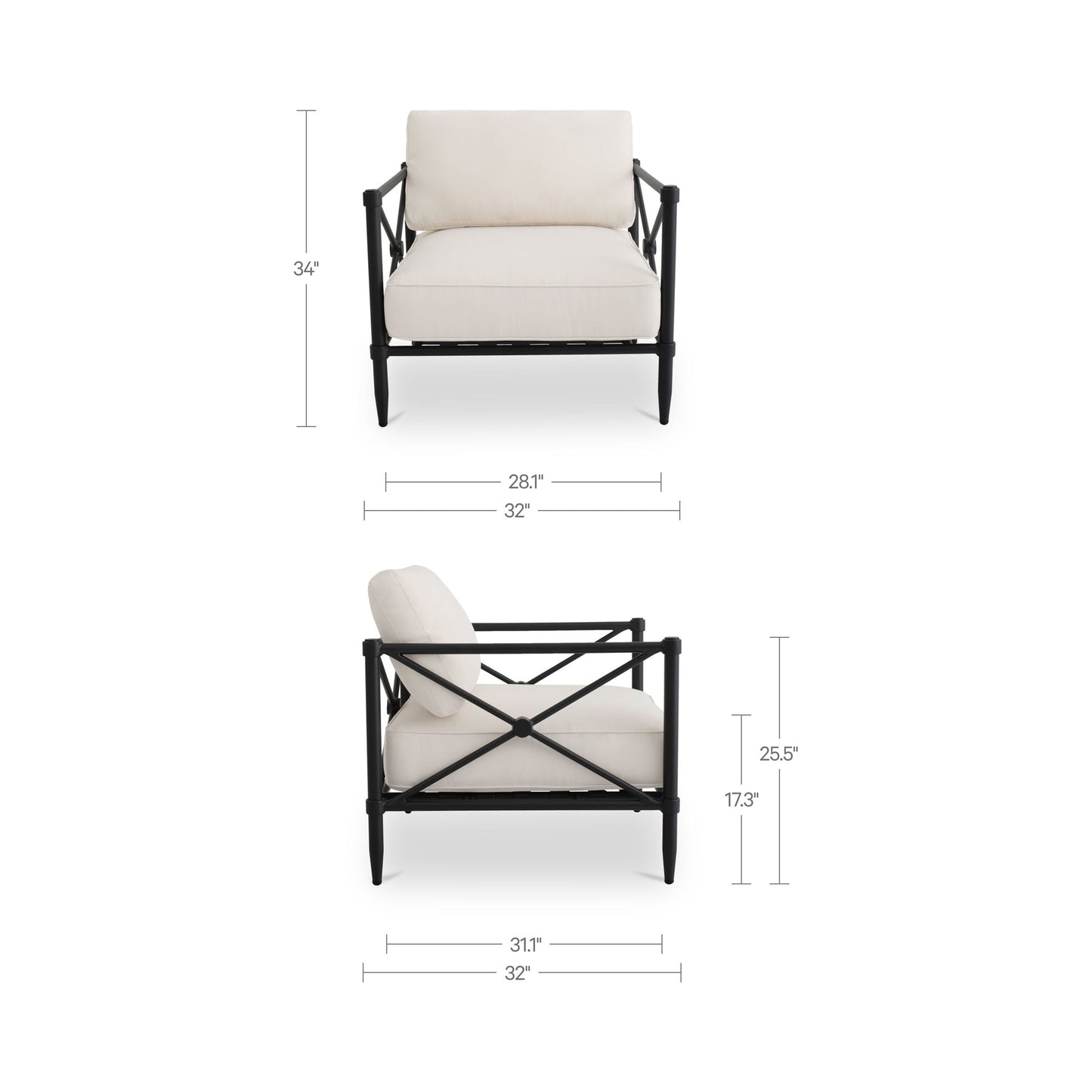 Willow Outdoor Accent Chair Moes Home Collection Mhc Vv 1020 05 3