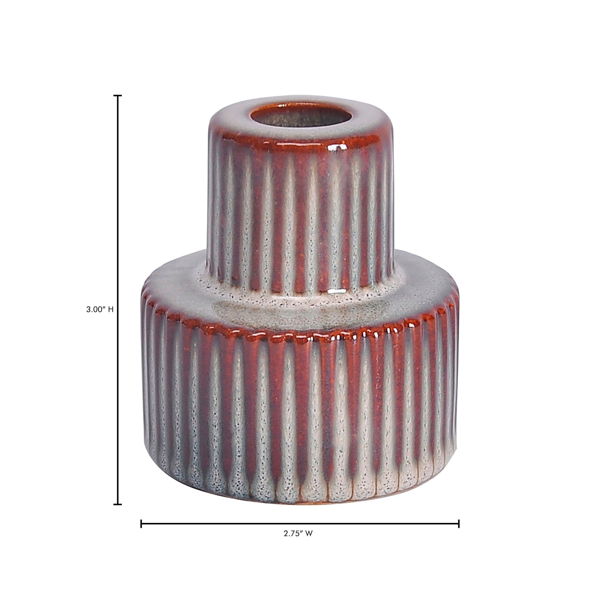 Maud Stoneware Candle Holder By Moes Home Mhc Vz 1048 03 7
