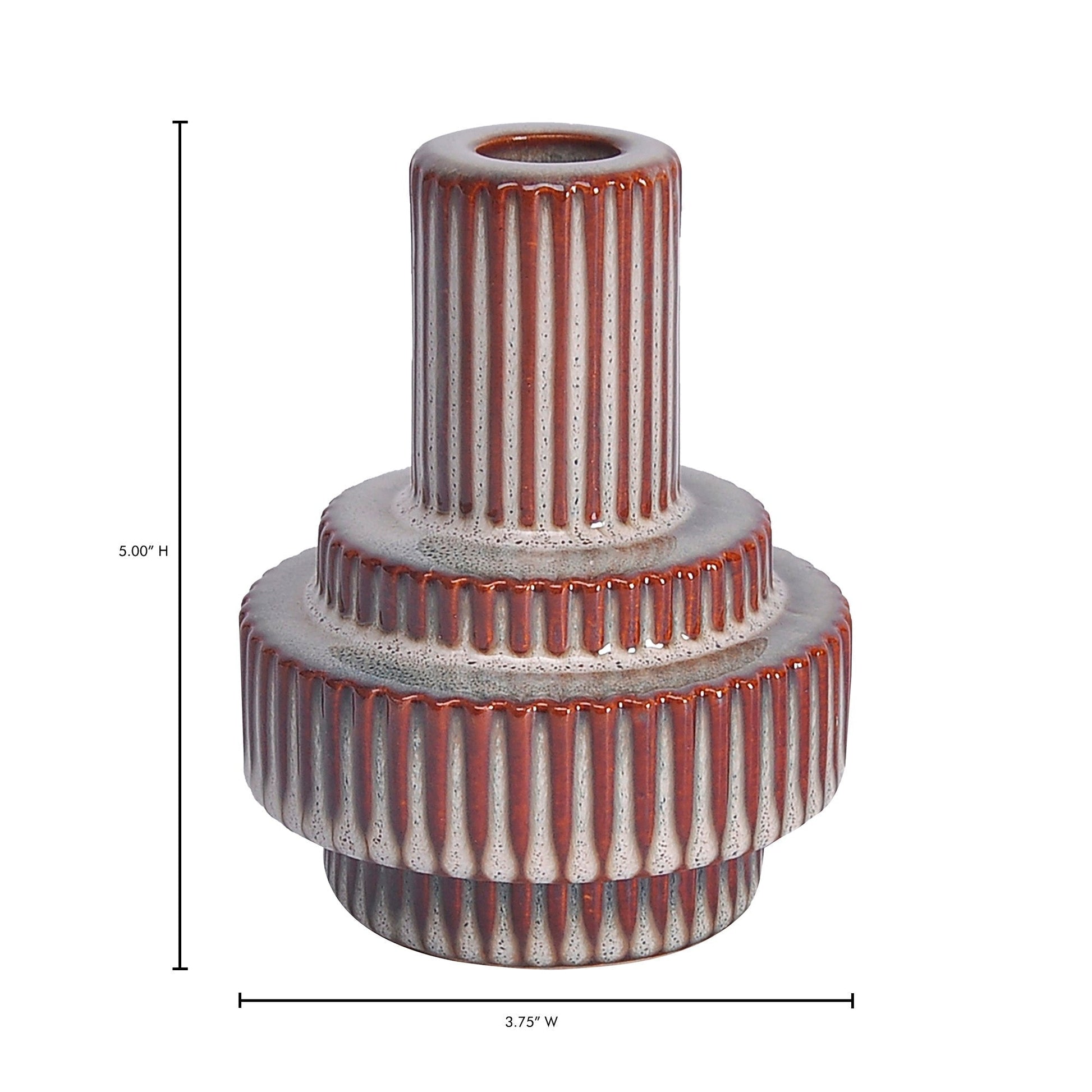 Maud Stoneware Candle Holder By Moes Home Mhc Vz 1048 03 8