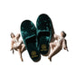 Velvet Slipper Large in Green