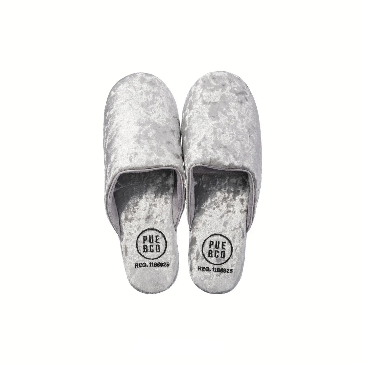 Velvet Slipper Large in Silver