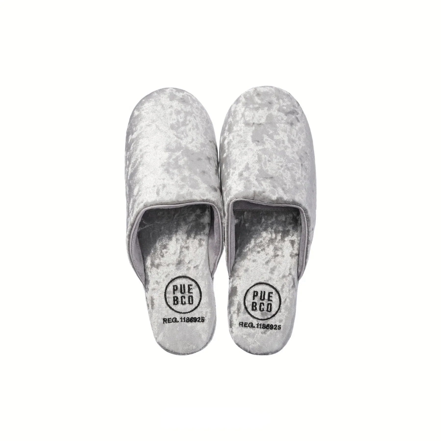 Velvet Slipper Large in Silver