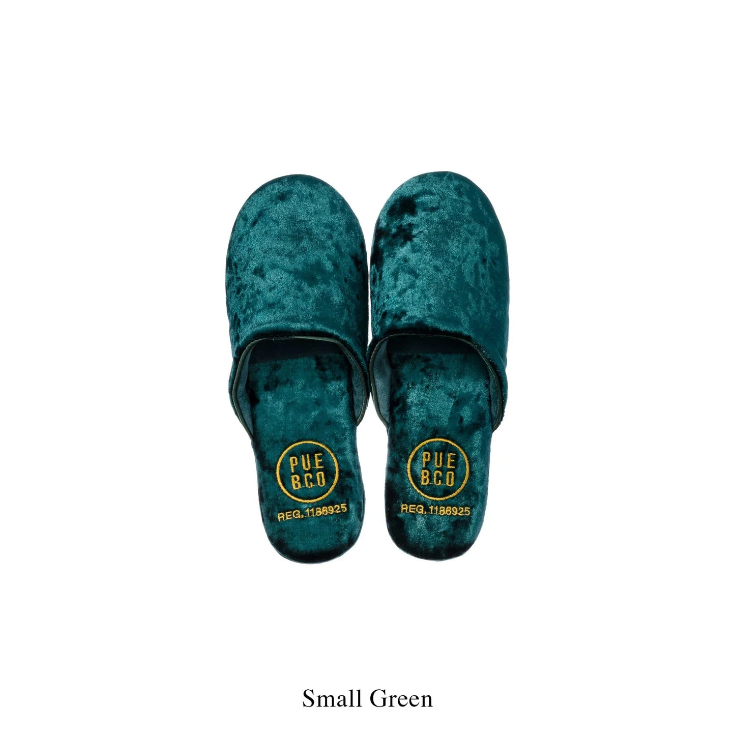 Velvet Slipper Small in Green