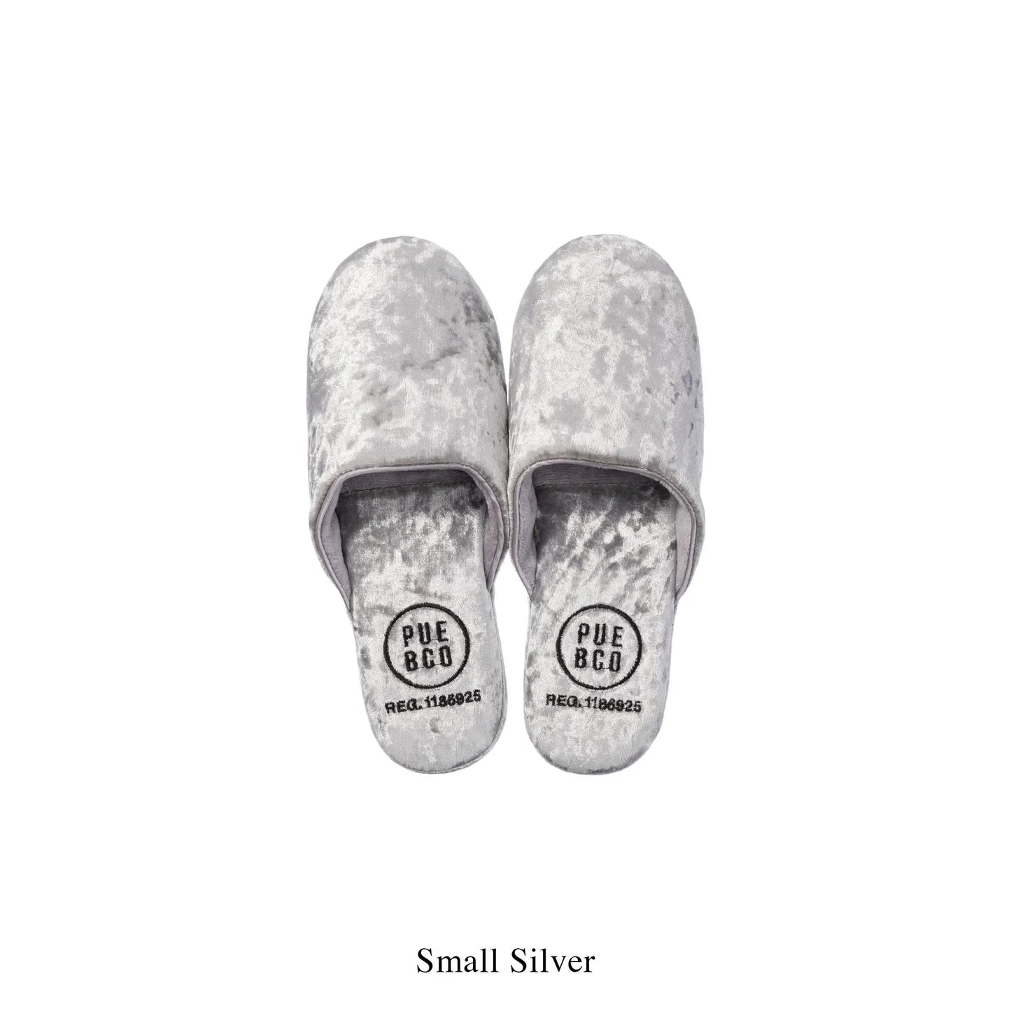 Velvet Slipper Small in Silver
