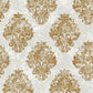 Metallic Damask Mottled Wallpaper in Gold/Beige