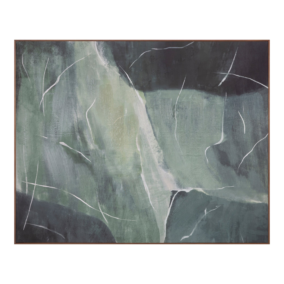 Impression Verdant Palette Framed Painting 1