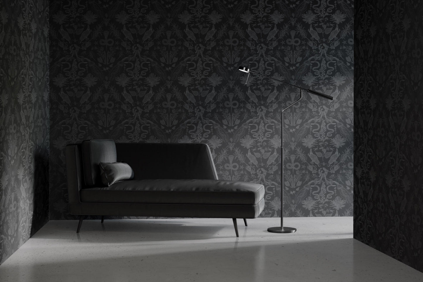 Critters Wallpaper in Black/Black