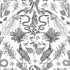 Sample Critters Wallpaper in White/Black
