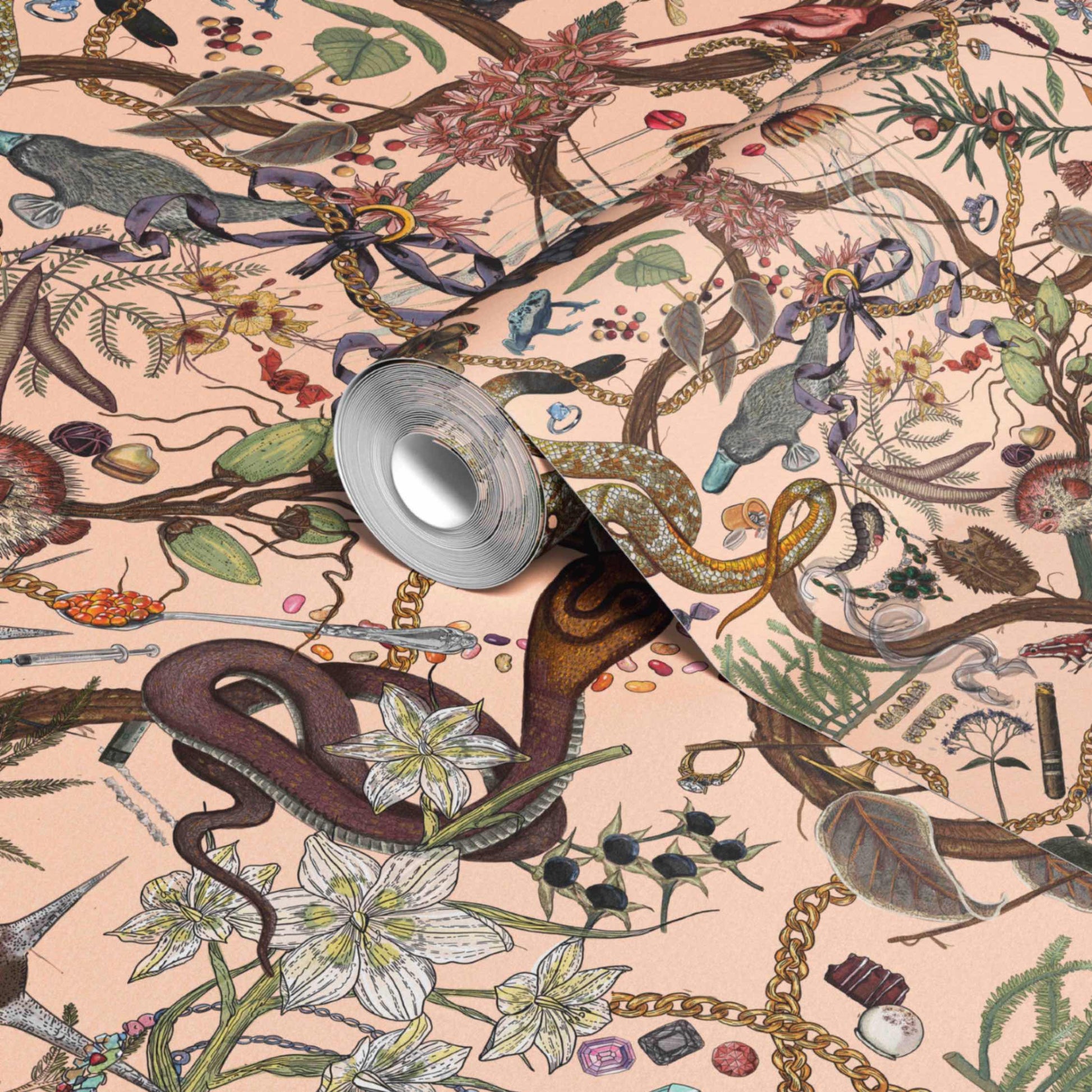Glamour Life Wallpaper in Blush