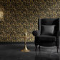 Glamour Life Wallpaper in Black/Gold