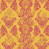 Sample Real Ones Wallpaper in Mustard/Hot Pink