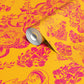 Real Ones Wallpaper in Mustard/Hot Pink