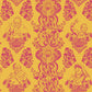 Real Ones Wallpaper in Mustard/Hot Pink