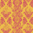 Real Ones Wallpaper in Mustard/Hot Pink