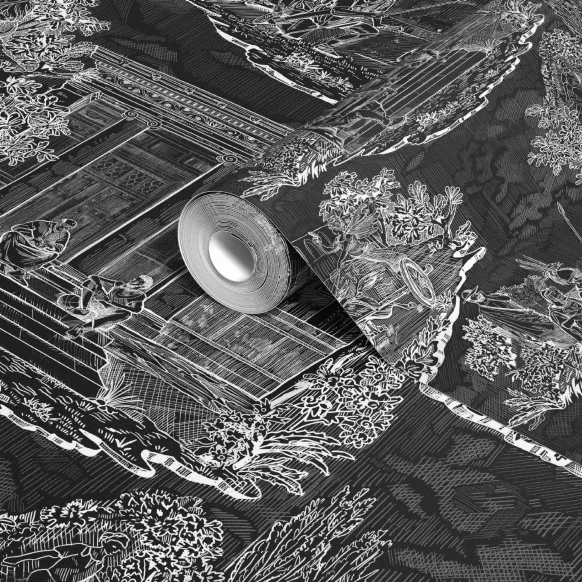 Thuglife Wallpaper in Black/White