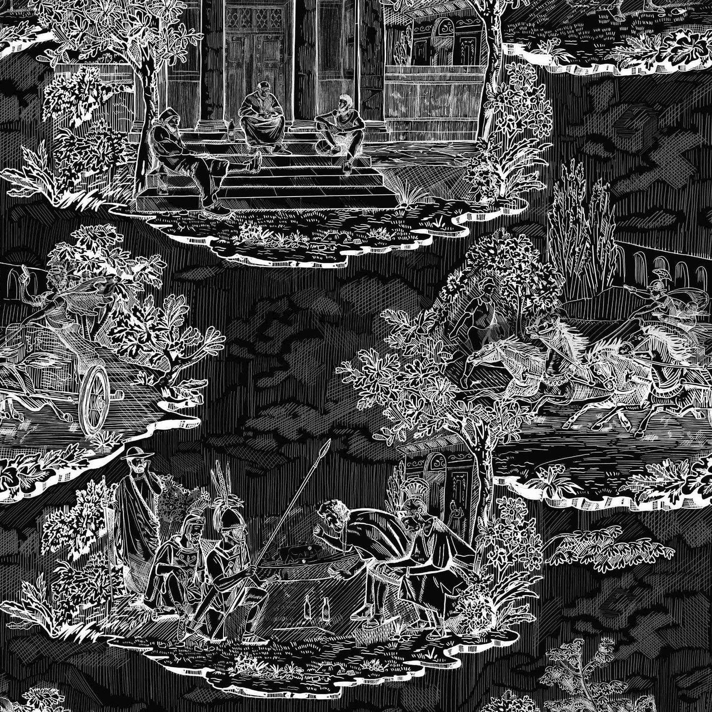 Thuglife Wallpaper in Black/White