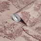 Thuglife Wallpaper in Blush/Maroon