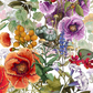 The War On Plants Wallpaper in White/Multi