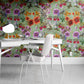 The War On Plants Wallpaper in Mint/Multi