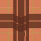 Warped Plaid Wallpaper in Orange/Rust/Lime