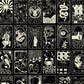 What's Your Sign Wallpaper in Black/Off-White