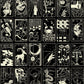 What's Your Sign Wallpaper in Black/Off-White