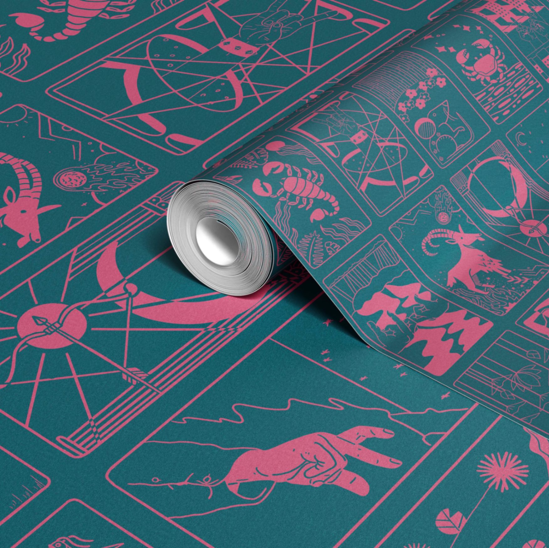 What's Your Sign Wallpaper in Nightshade/Hot Pink