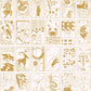 What's Your Sign Wallpaper in Off-White/Gold