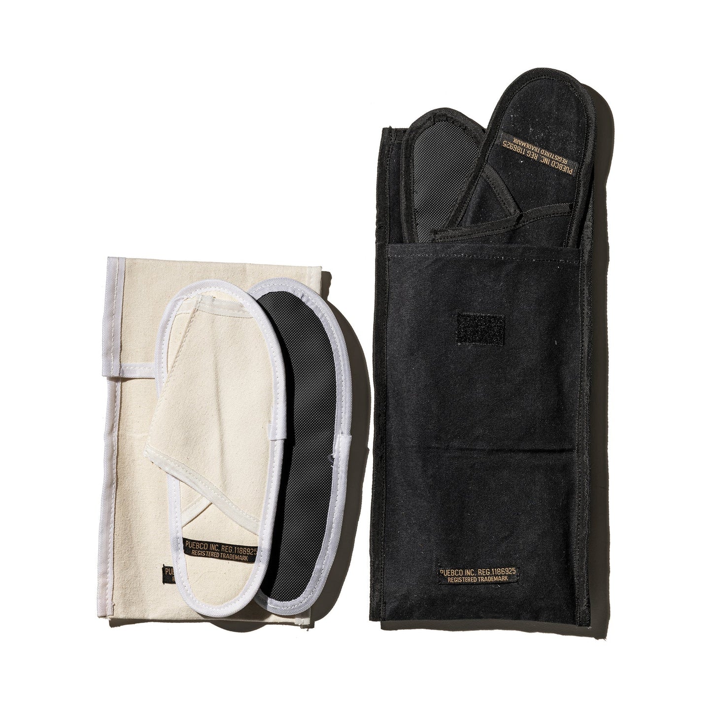 Waxed Canvas Portable Slipper - Large in Black
