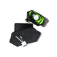 Wired Pouch Small in Dark Gray & Green