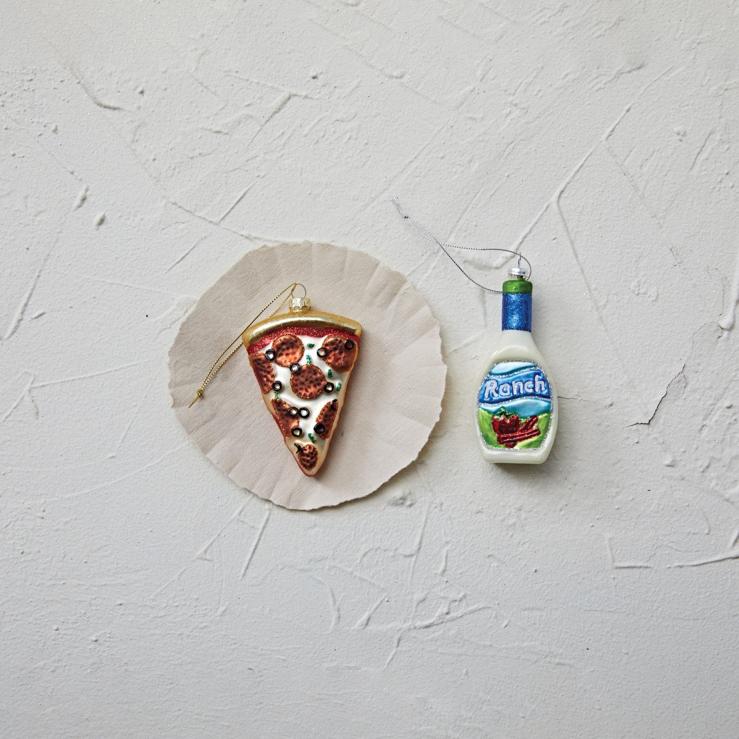 Hand-Painted Ranch Dressing Bottle Ornament