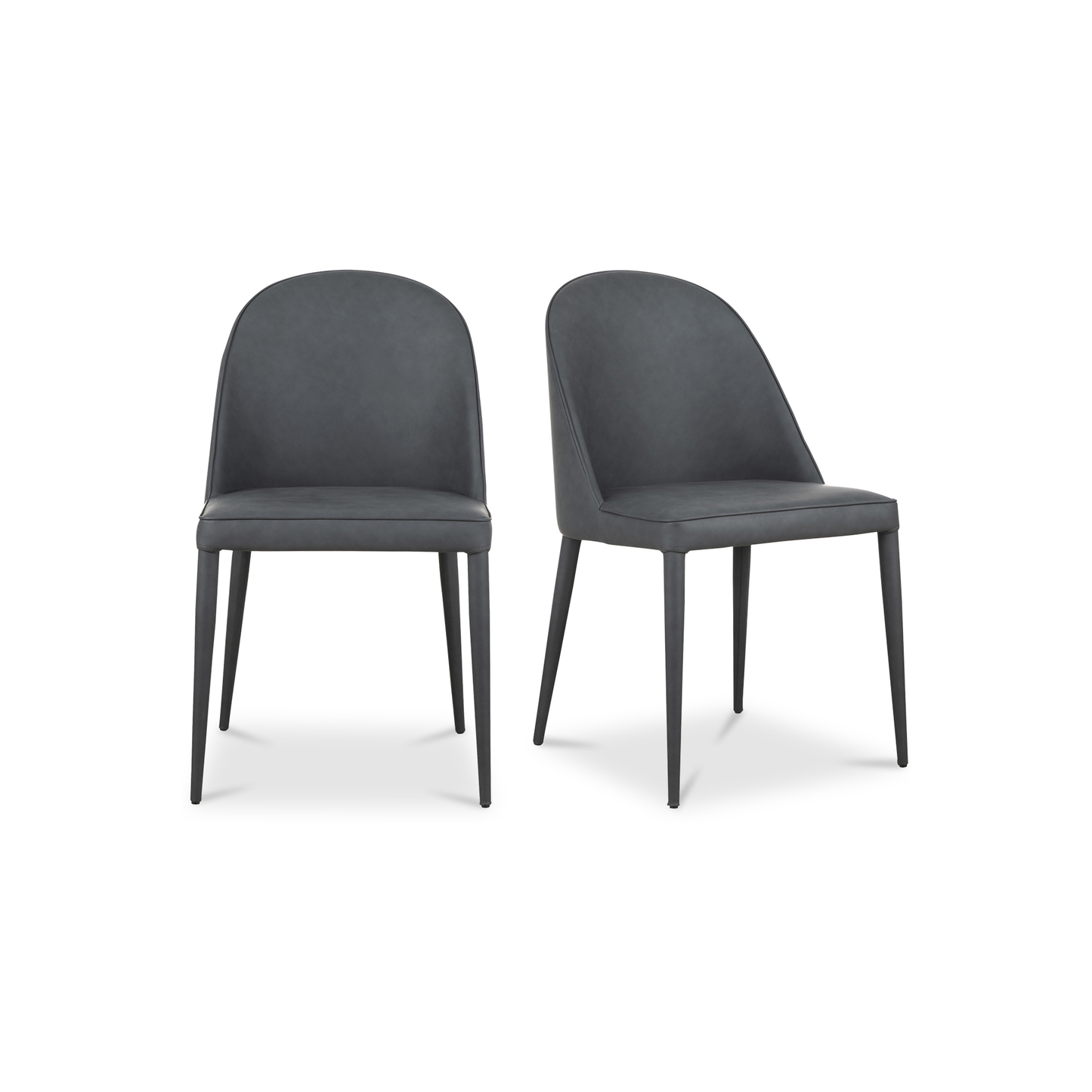 Burton Dining Chair Vegan Leather Set Of Two By Moe's Home Collection Ym 1002 07 By Moe's Home Collection 5